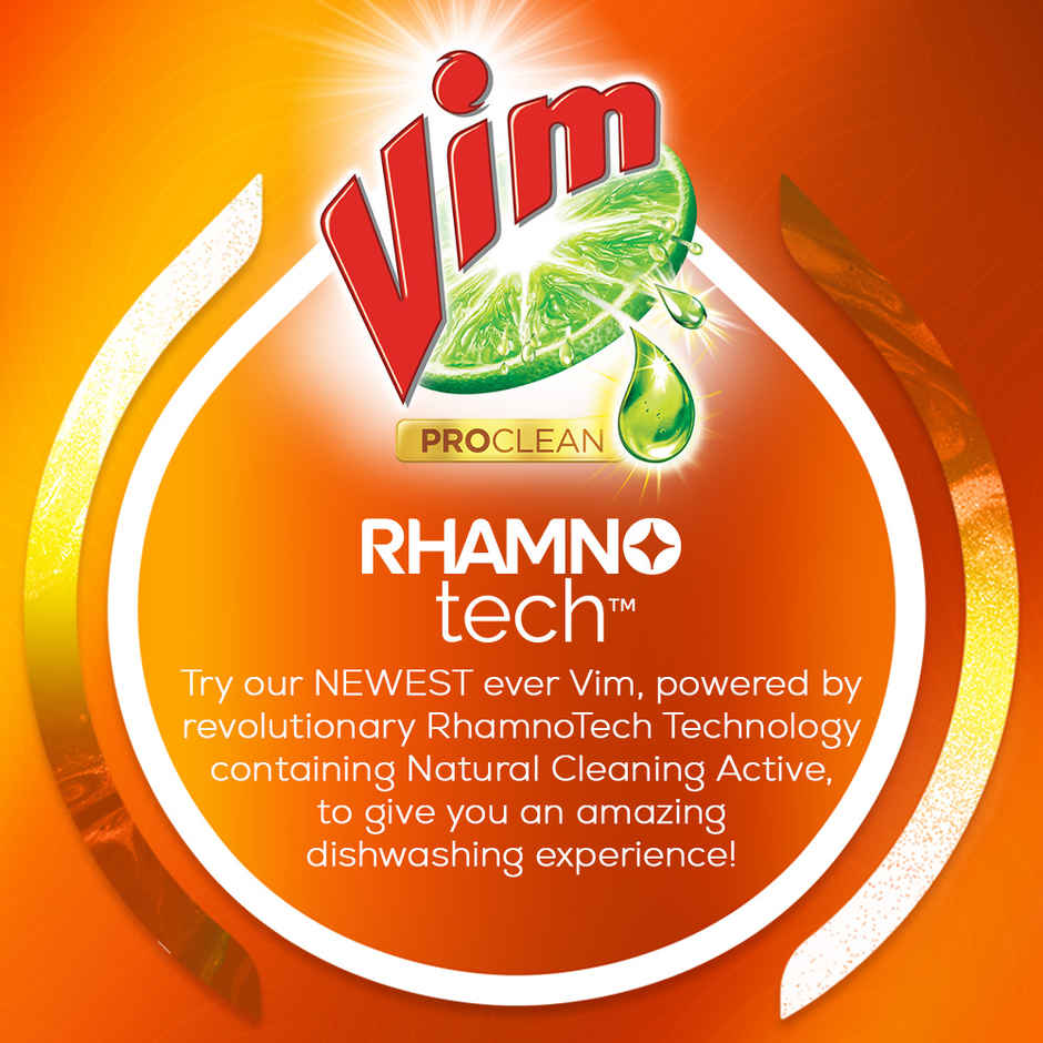 Vim Proclean Tangerine Dishwash Liquid