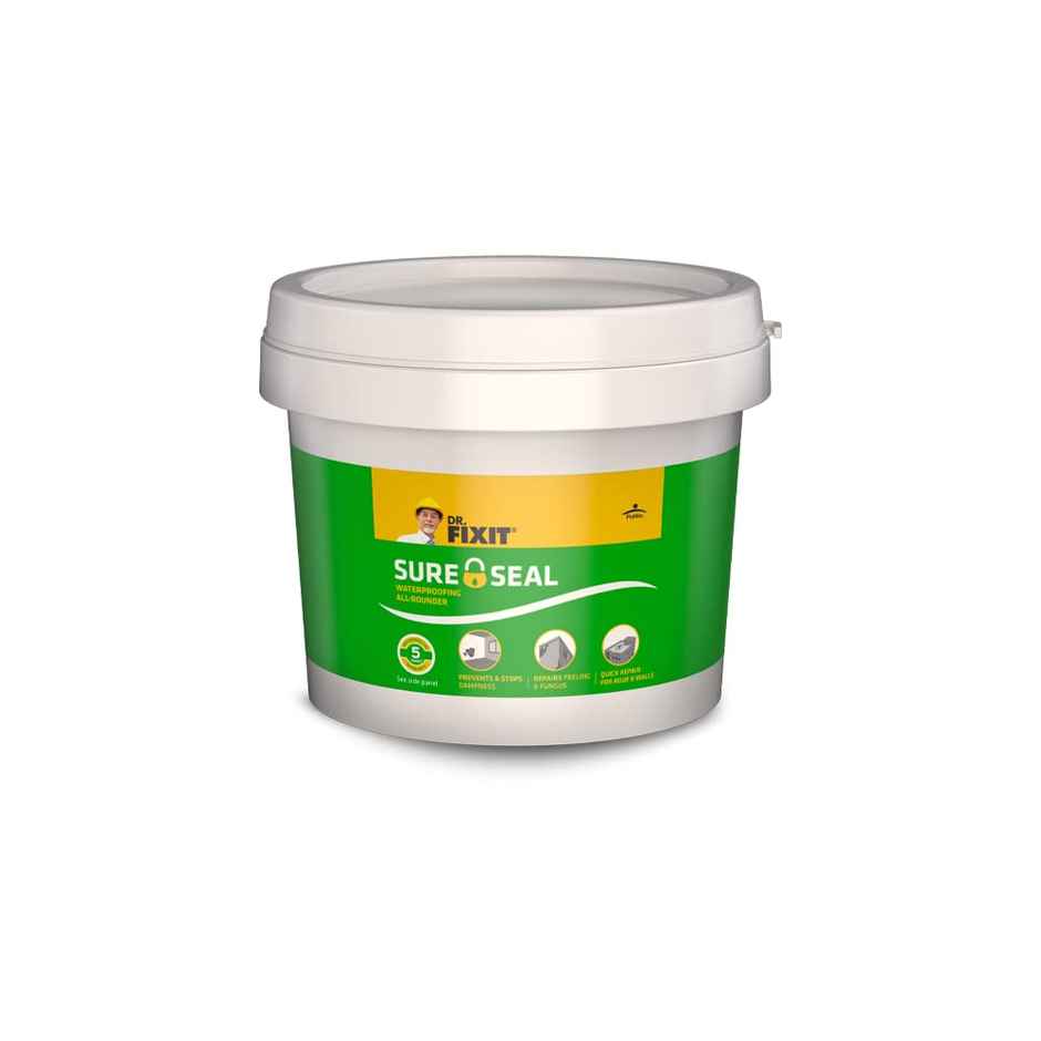 Dr. Fixit Sure Seal 1kg-DIY Waterproofing for Damp Walls & Roof Quick Patch Repair