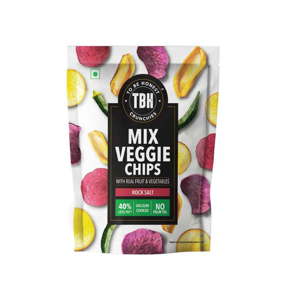 Mix Veggie Chips With Rock Salt