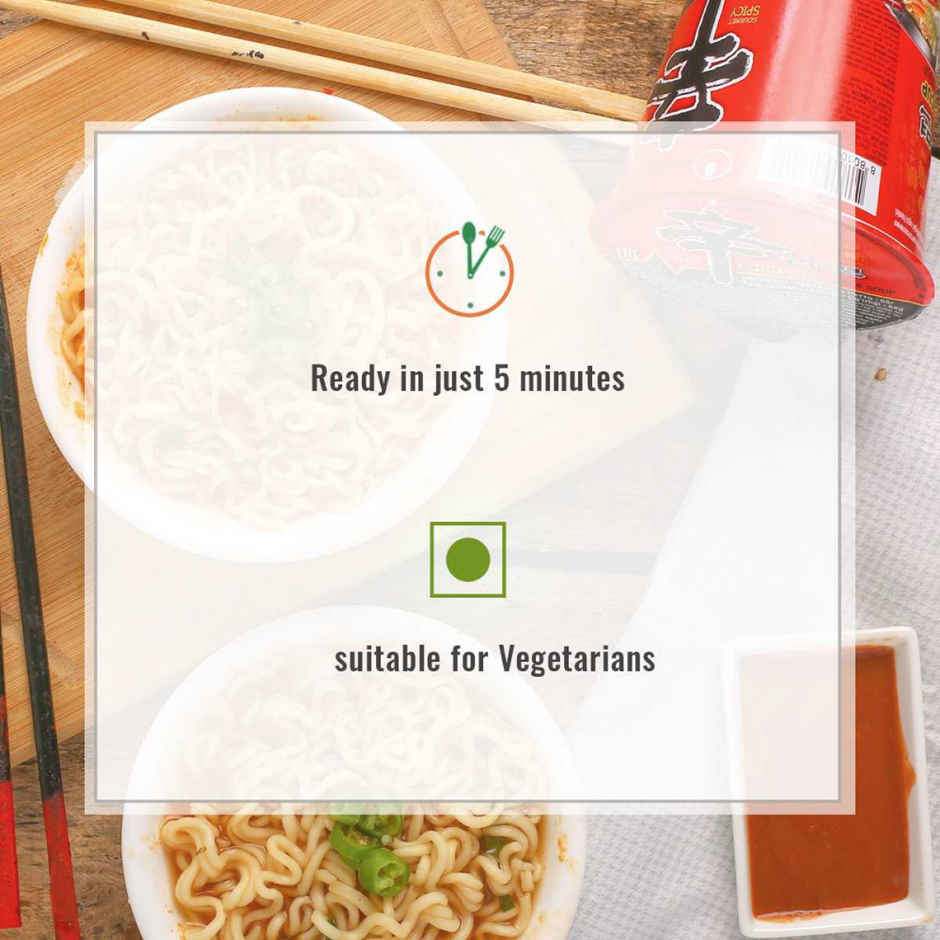 Nongshim Korean Shin Cup Noodle Soup Non Veg Combo