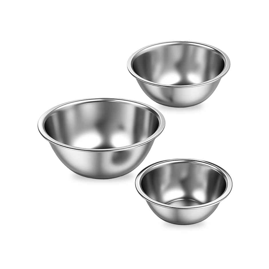 Wonderchef Ambrosia Mixing Bowl Set | 775 ml, 1.35 L, 2.4 L