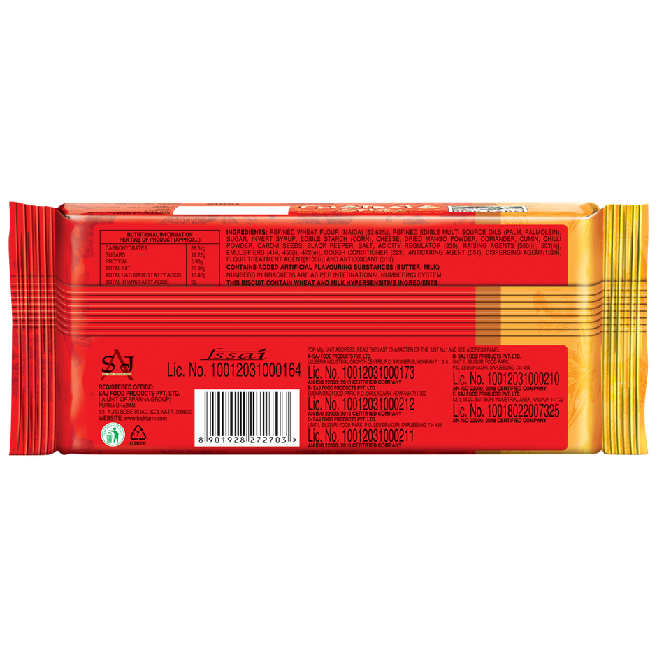 Biskfarm Spicy Chatpata Flavoured Crackers | Trans Fat-free Combo