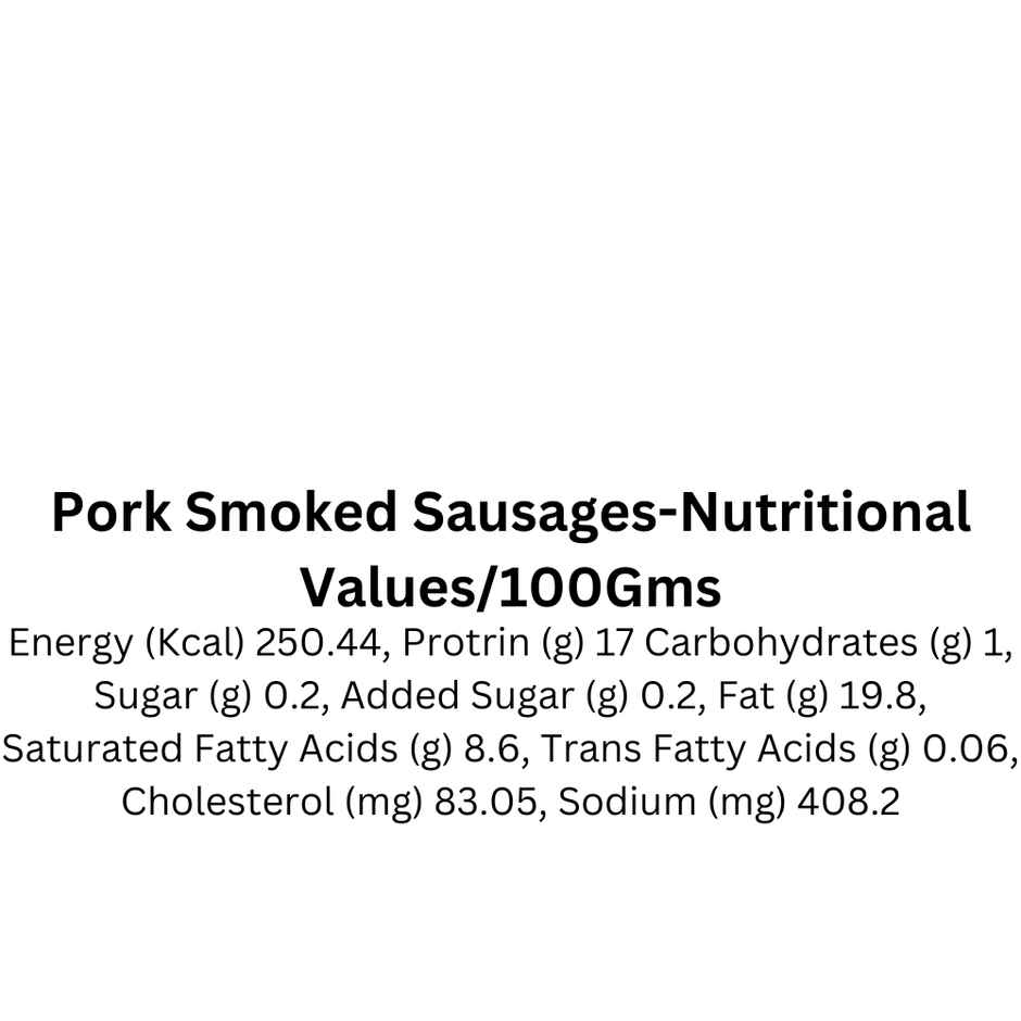 Pork Passion Pork Smoked Sausages