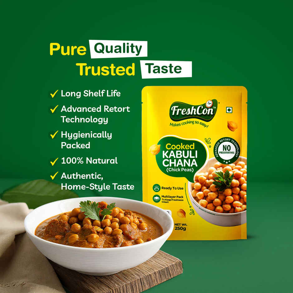 Freshcon Cooked Kabuli Chana | Chickpeas Combo