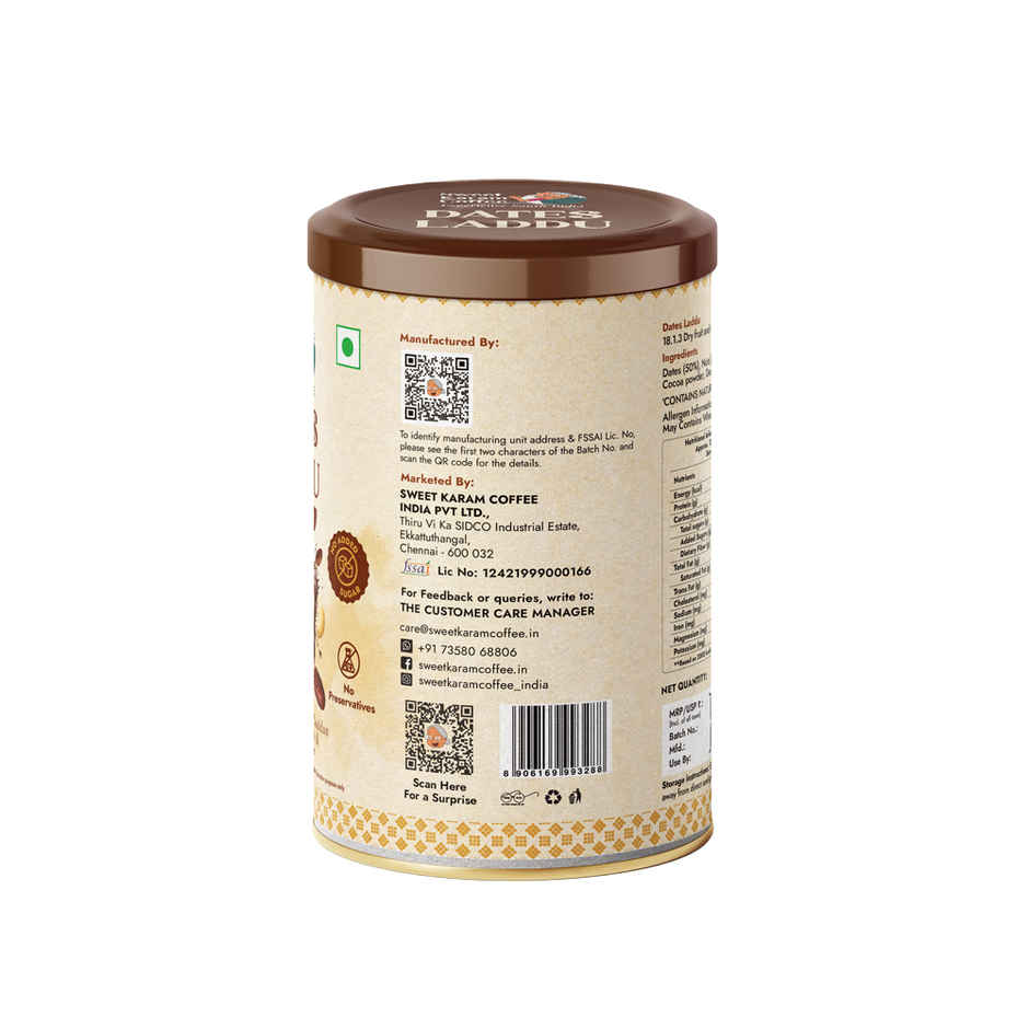 Sweet Karam Coffee Dates Laddu - Choco Dryfruit - No Preservatives