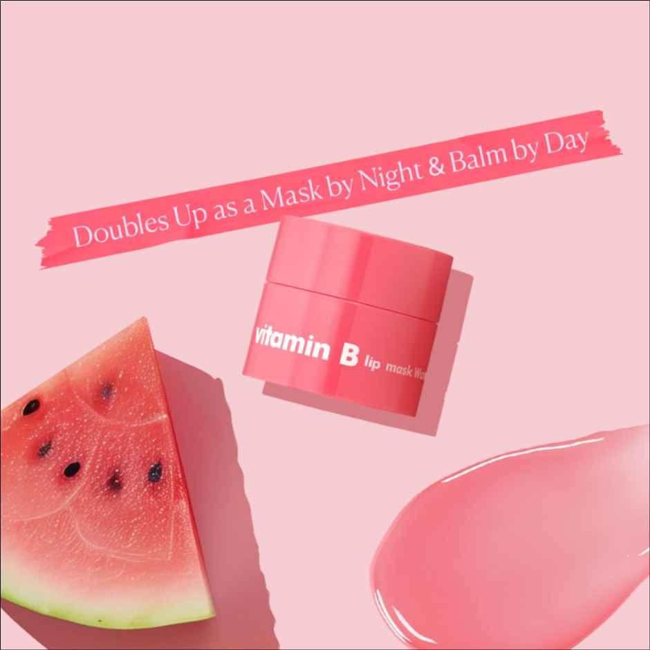 Tha Face Shop Vitamin B Overnight Lip Balm Mask | Watermelon Extract & Hyaluronic Acid | Soft Lips