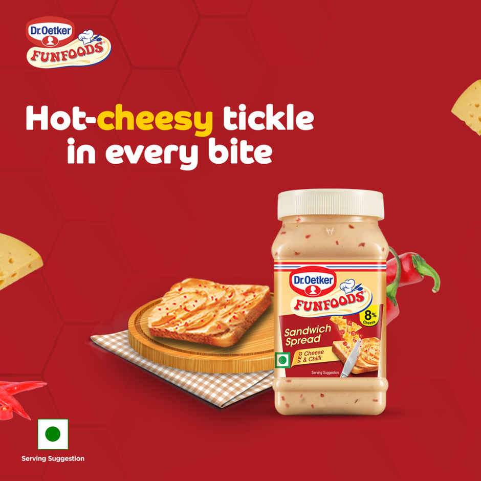 Dr. Oetker FunFoods Veg Cheese & Chilli Sandwich Spread