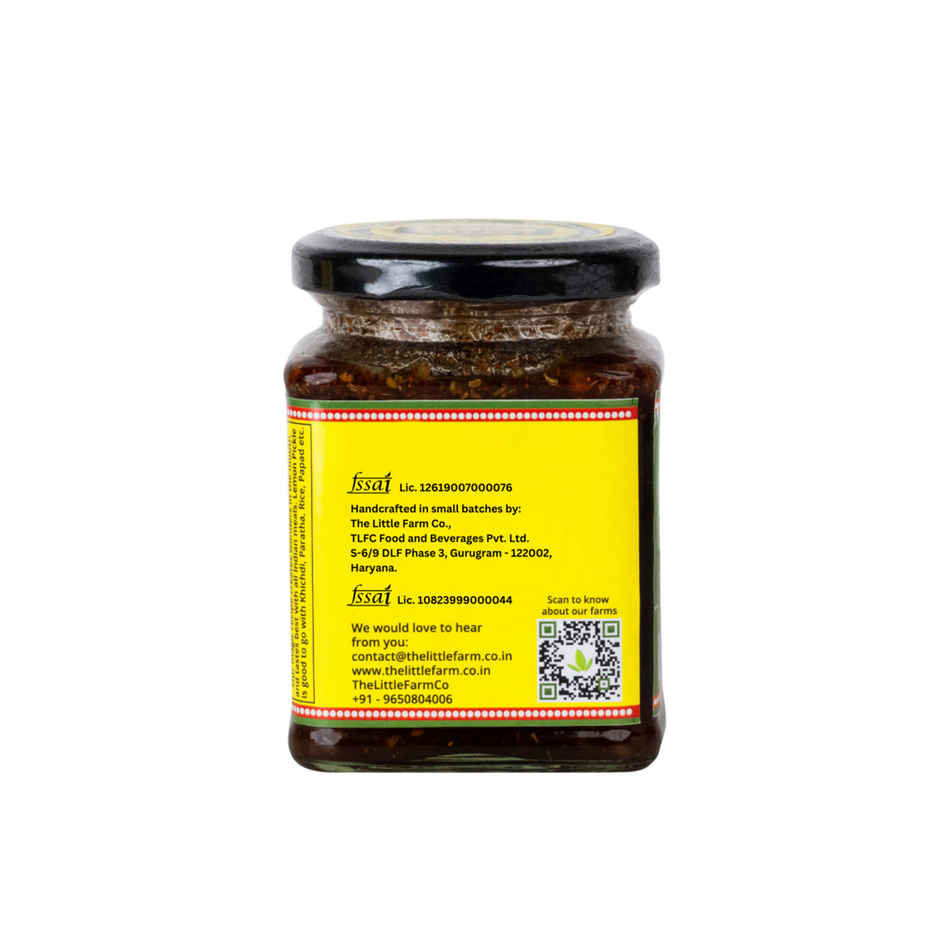 The Little Farm Co. Lemon Khatta Meetha Pickle | Achaar | Oil Free