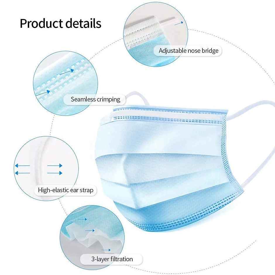 Tempware 3Ply Medical Masks Set Of 25 Assorted
