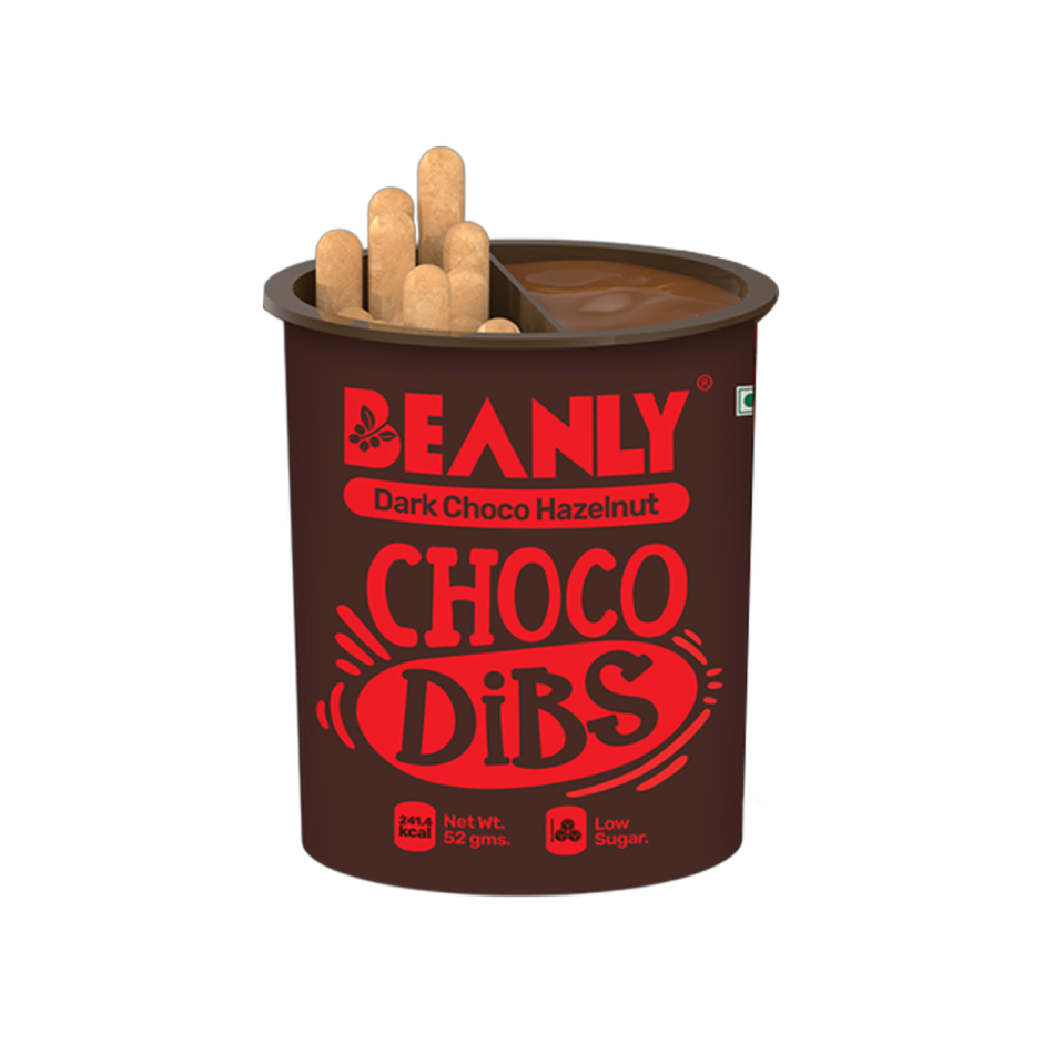 Beanly Dark Choco Hazelnut Spread with Breadsticks