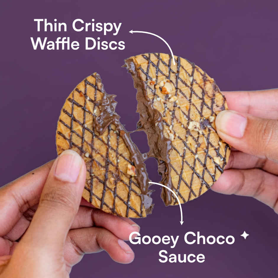 Nova Nova Mini Waffle Cookies - Belgian Chocolate - Pack of 6