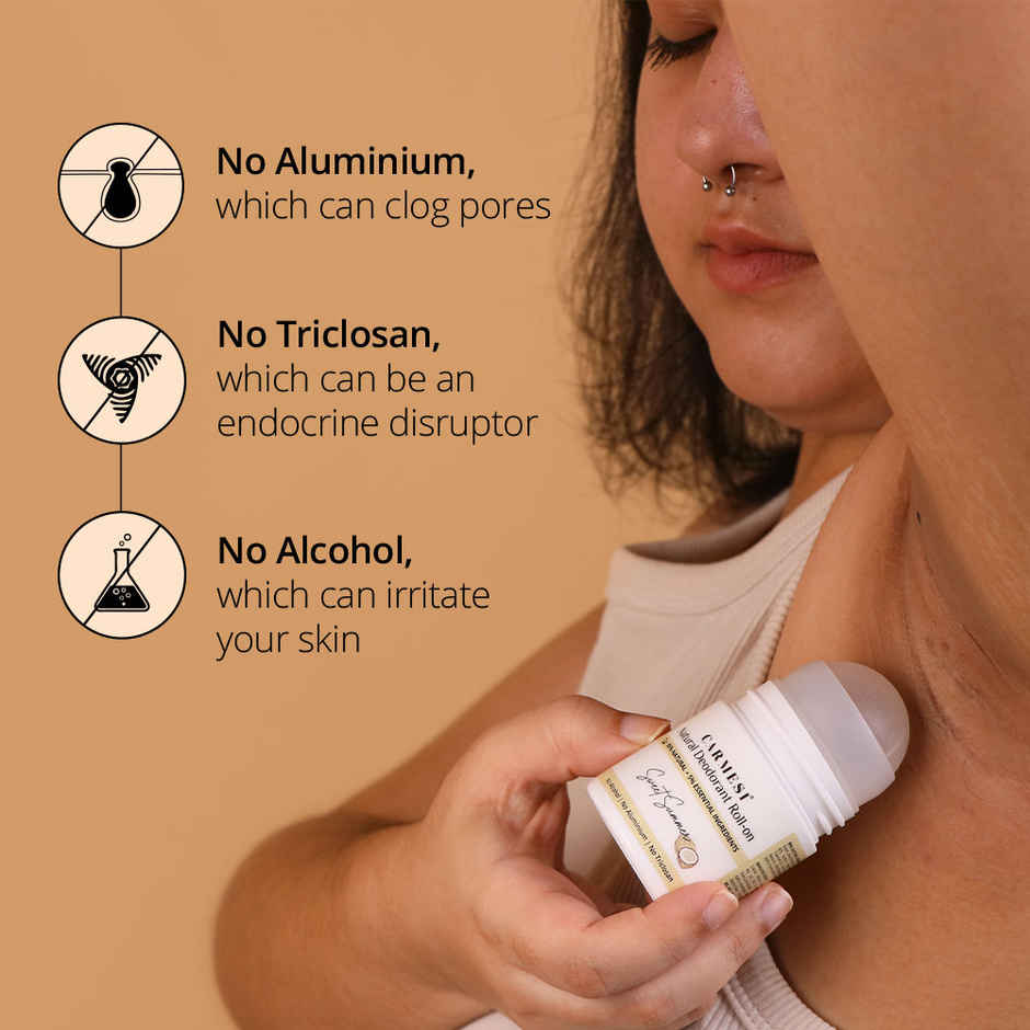 Carmesi Natural Deodorant Roll-On For Women Sweet Summer