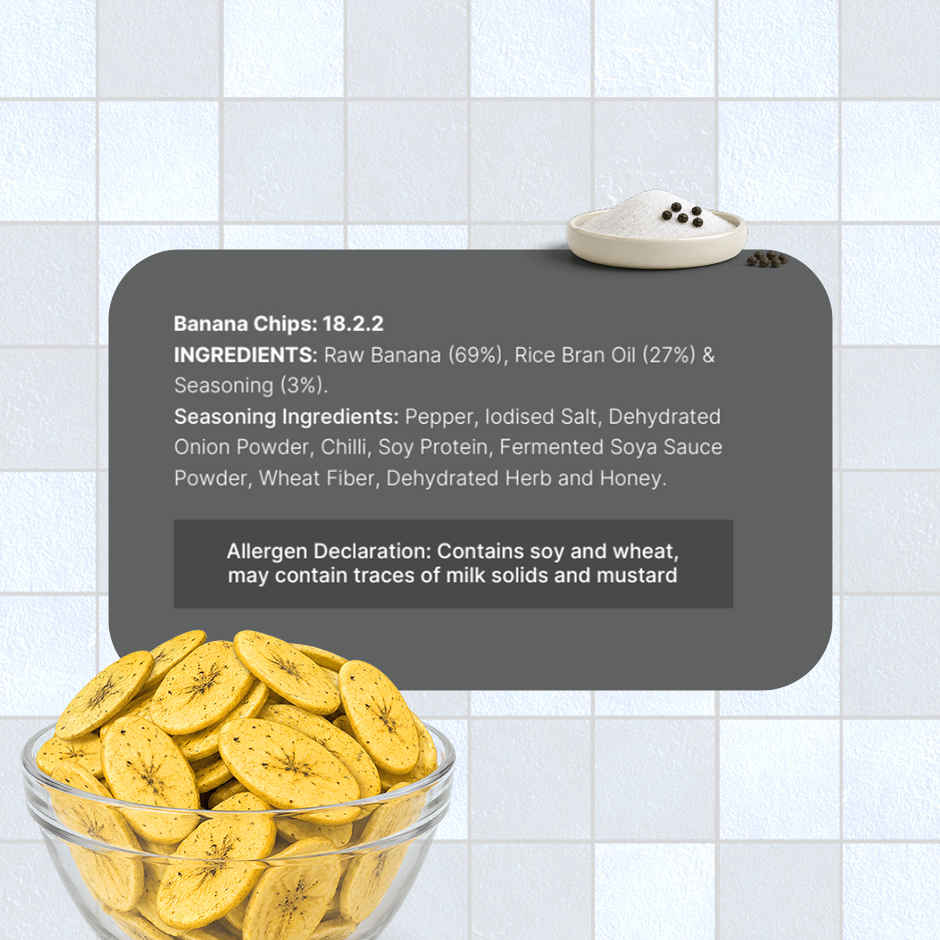 Beyond Snack Zero Kerala Banana Chips Salt & Black Pepper