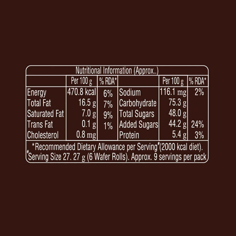 Dukes Waffy Chocolate Wafer Rolls