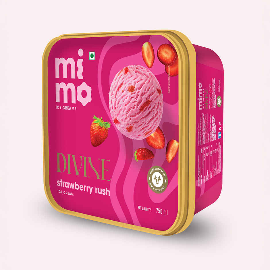 Mimo Strawberry Rush Divine Ice Cream Tub