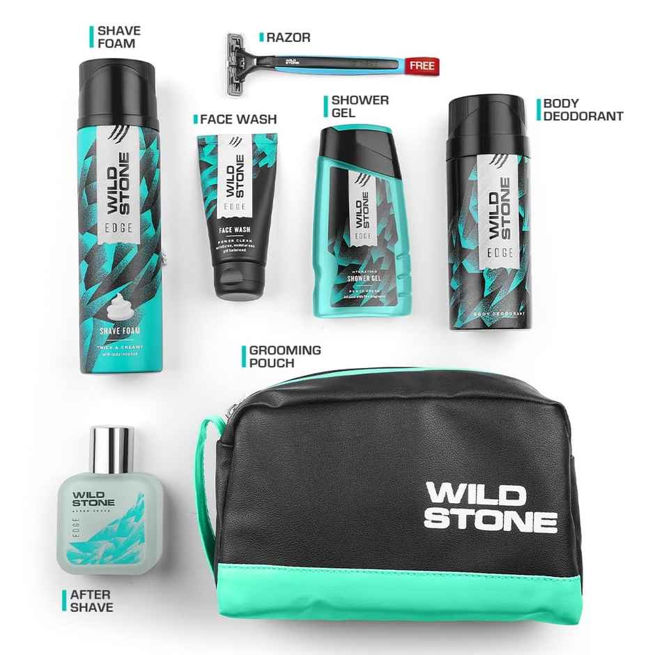 Wild Stone Edge Grooming Kit With Free Razor