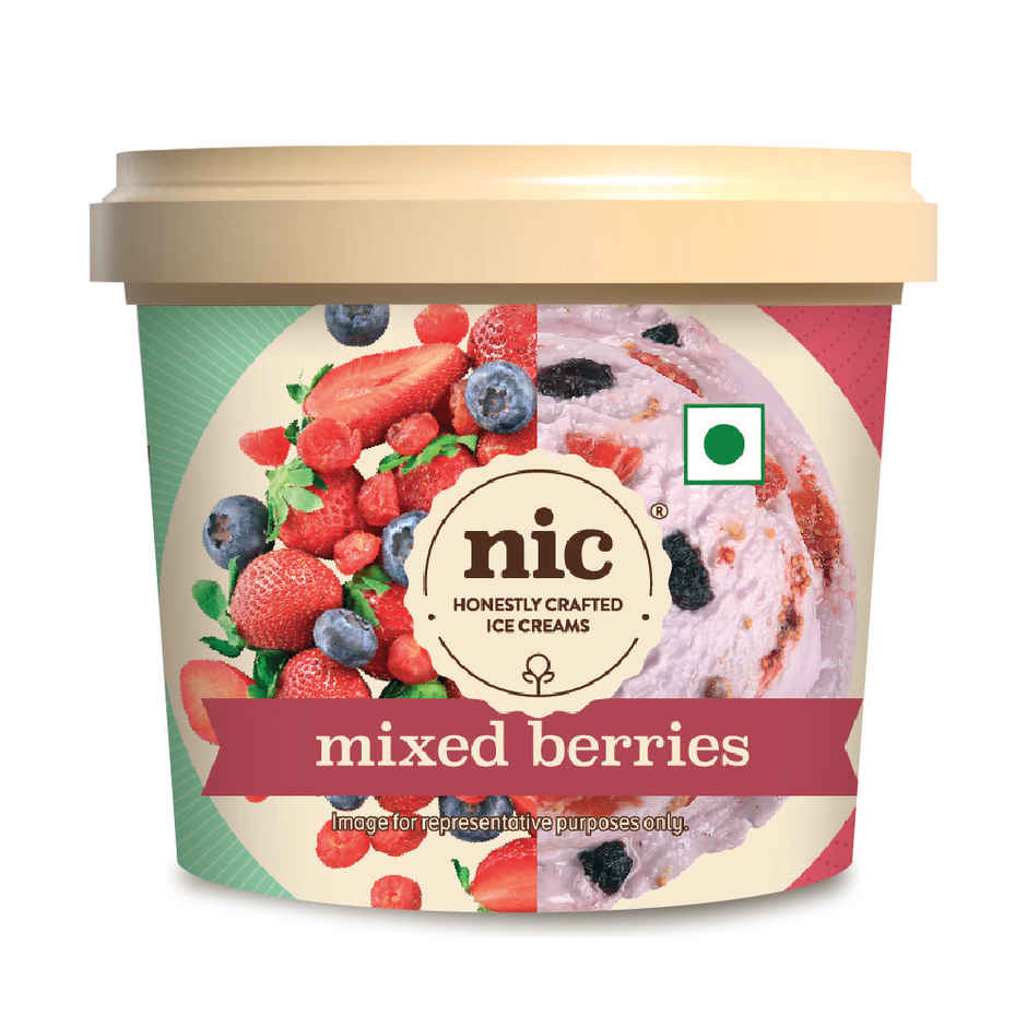 NIC Mixed Berries Ice Cream Cup Combo| Preservative Free | No Artificial Flavors