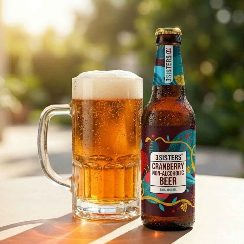 3 Sisters Cranberry Non Alcoholic Beer