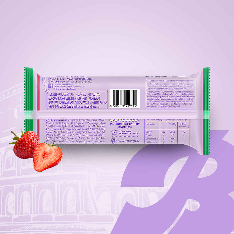 Bauli Moonfils Croissants Strawberry | Veg