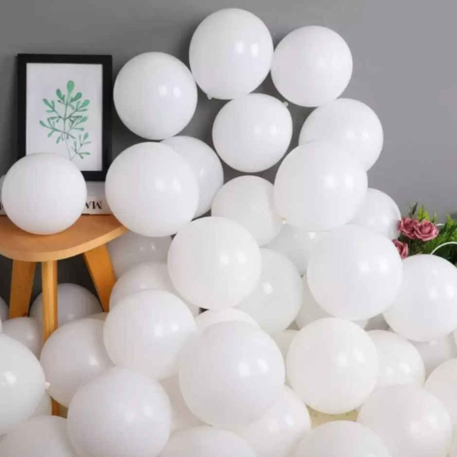 Let's Vybe Balloon White