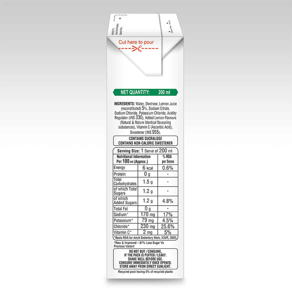 ERZL Electrolyte Drink Lemon 200ml