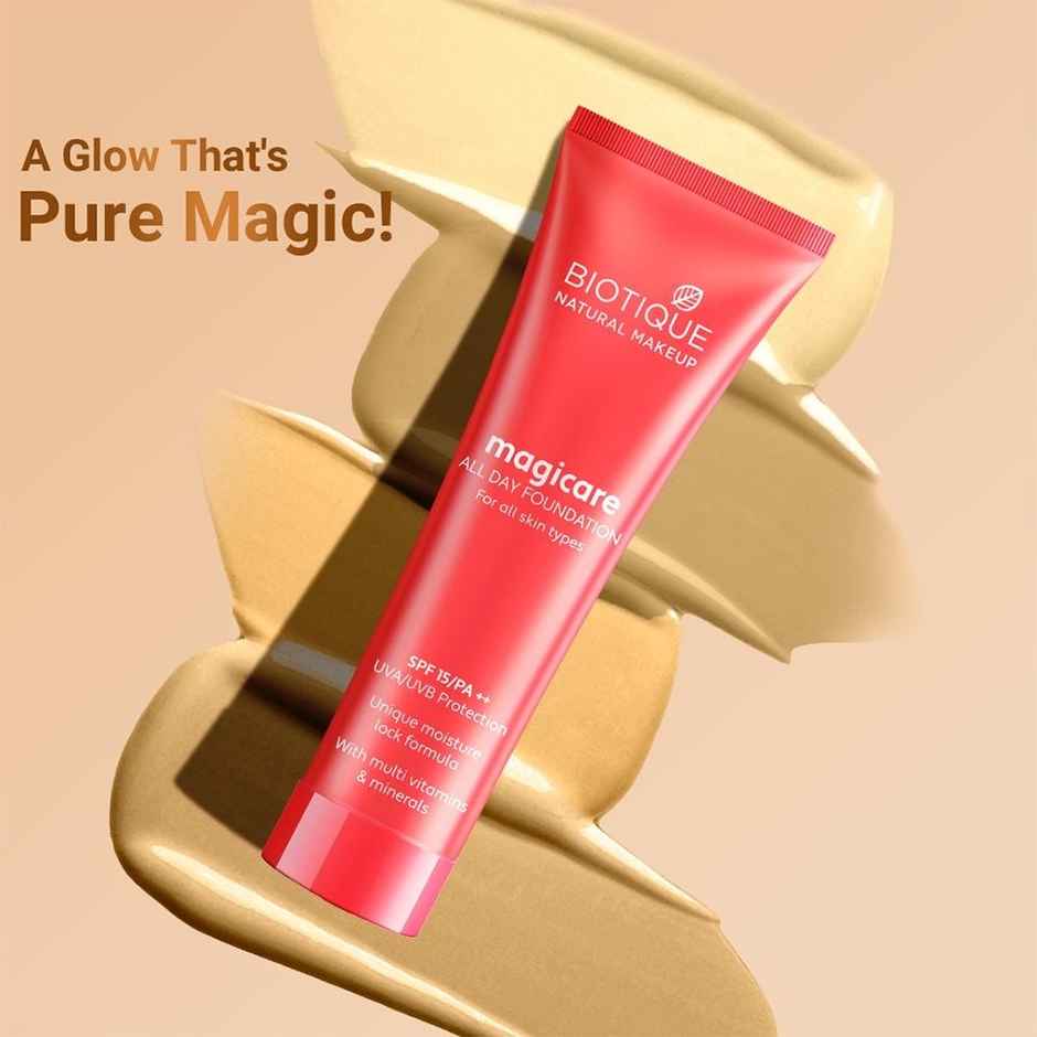 Biotique Natural Makeup Magicare All Day Foundation (Seashell)