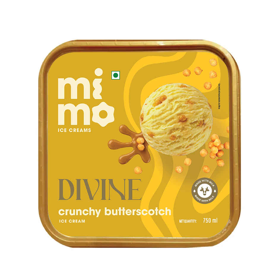 Mimo Crunchy Butterscotch Divine Ice Cream Tub