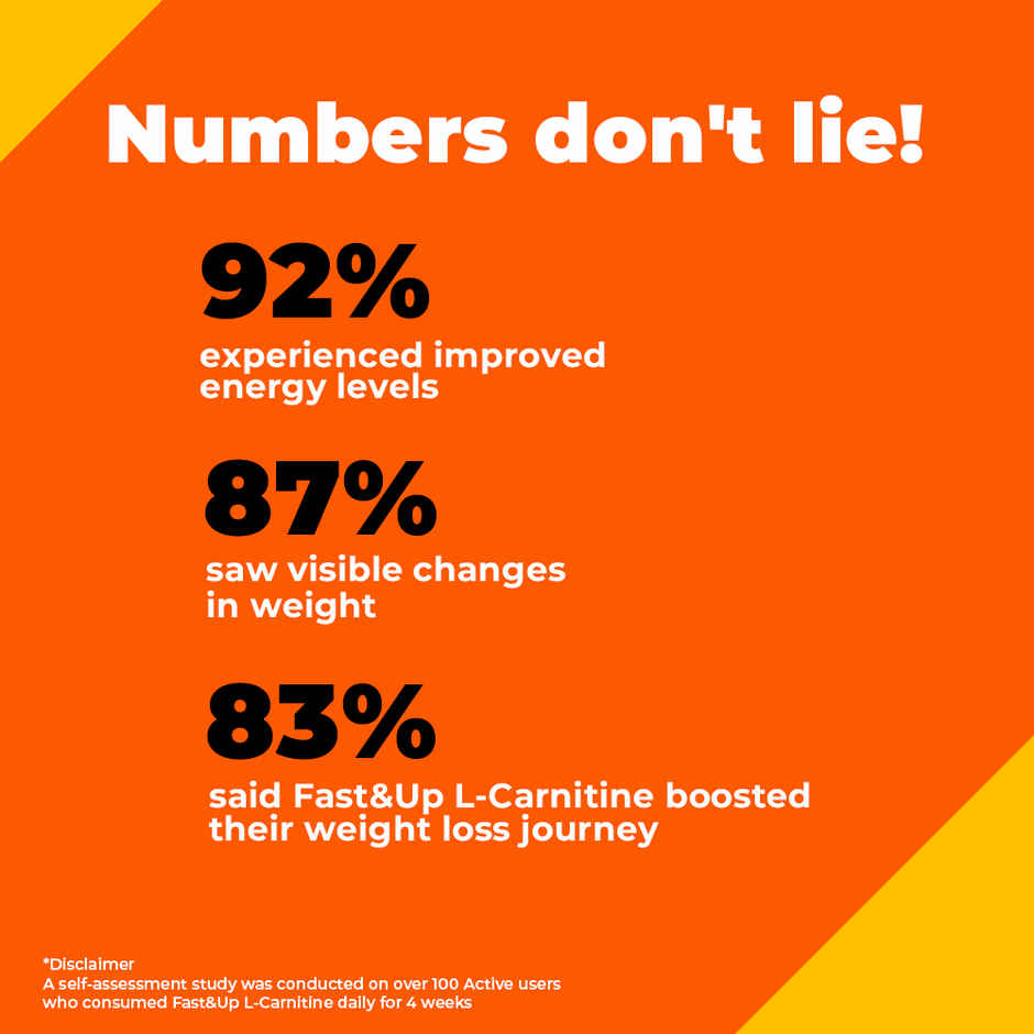 Fast&Up Fat Burner L-Carnitine For Weight Loss - Lemon flavour