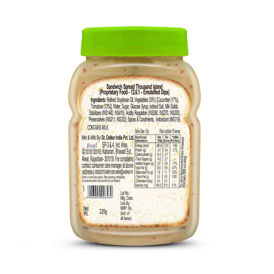 Dr. Oetker FunFoods Veg Thousand Island Sandwich Spread