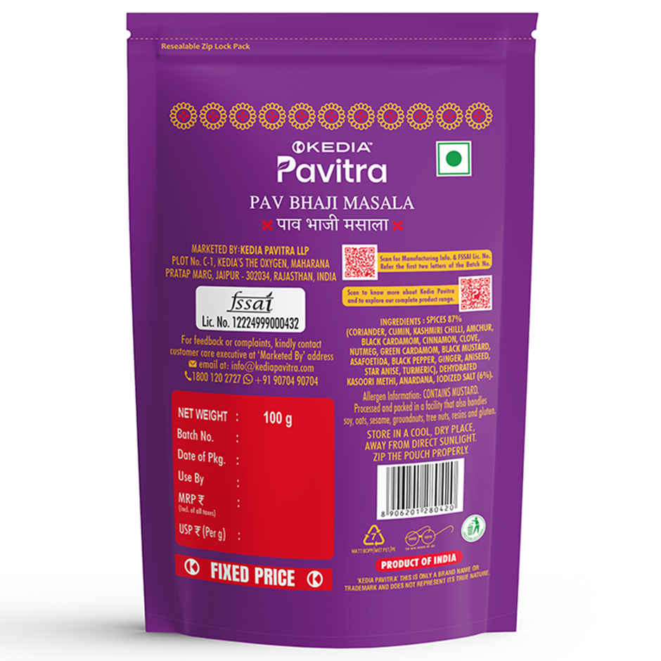 Kedia Pavitra Pav Bhaji Masala