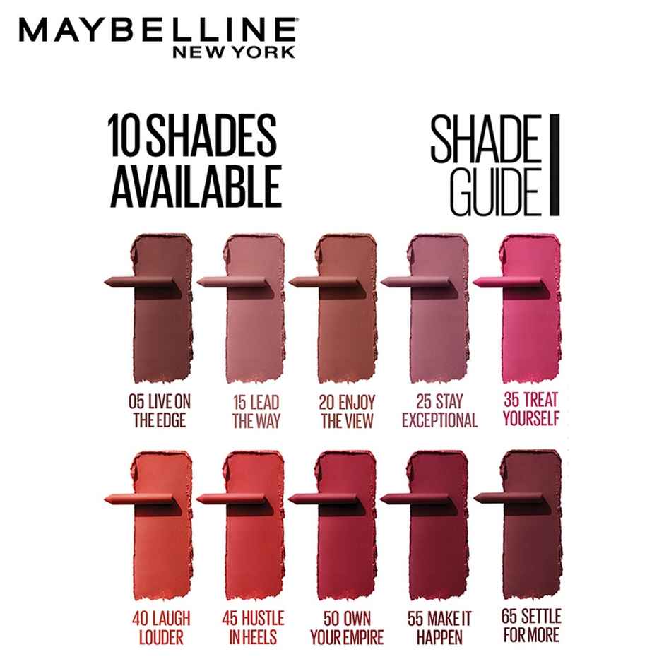 Maybelline New York Super Stay Crayon Lipstick - 50 Own Your Empire