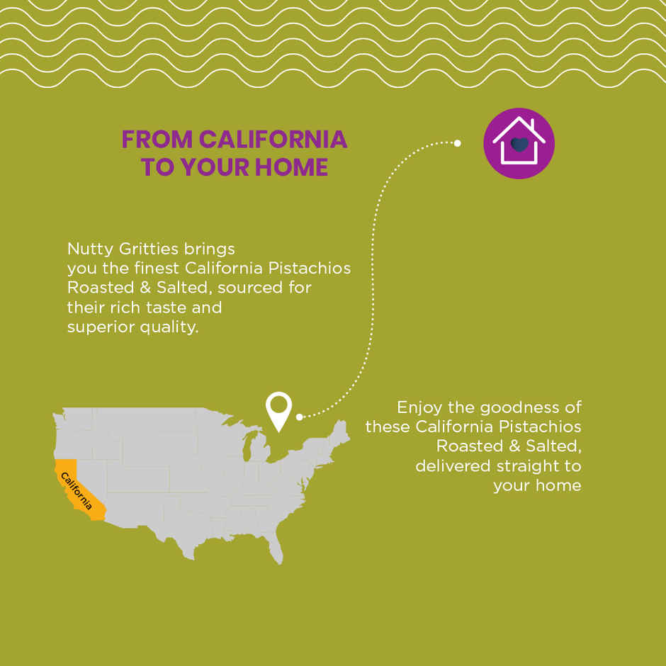 Nutty Gritties Roasted Pistachios - Lightly Salted, Non-Fried, Zero-Oil