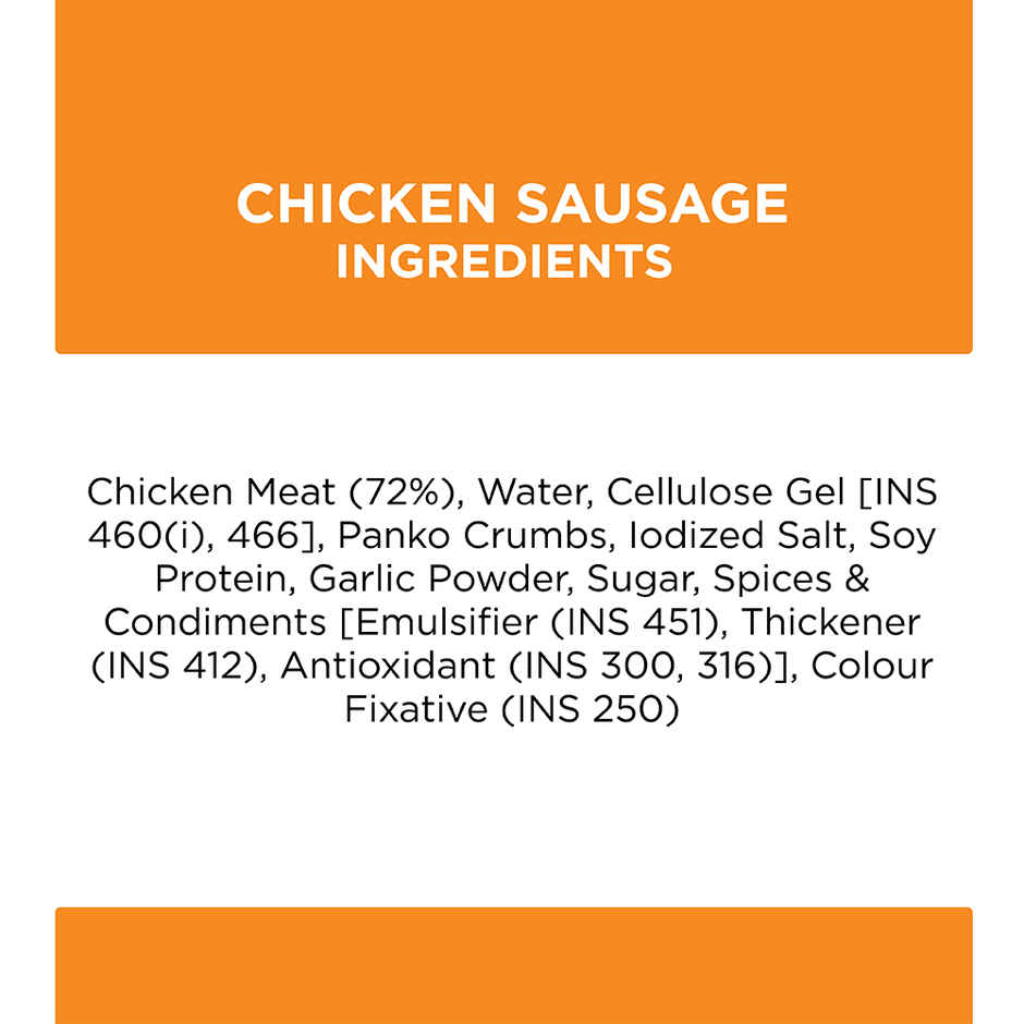 Prasuma Chicken Sausage High Protein 250g | No Trans Fat or Preservatives | Fresh Chicken Used