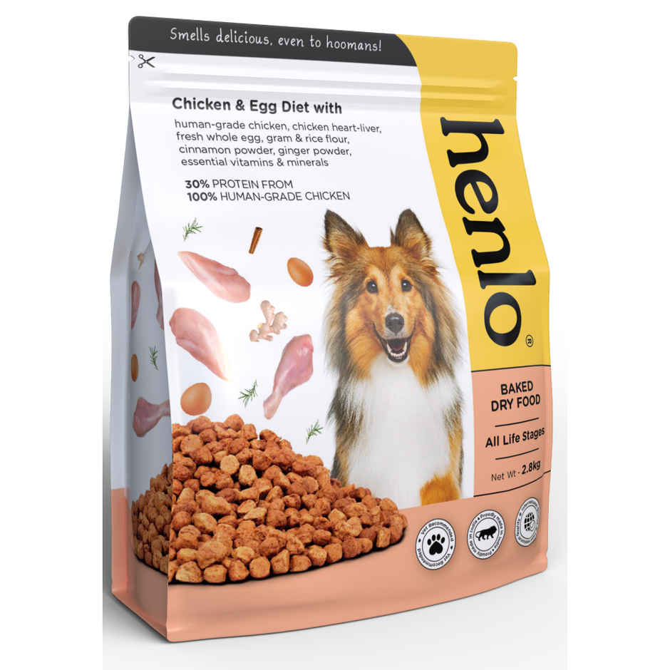 Henlo Chicken & Egg Baked Dry Dog Food for Adult Dogs & Puppies |Pet Kibble|Puppy Food