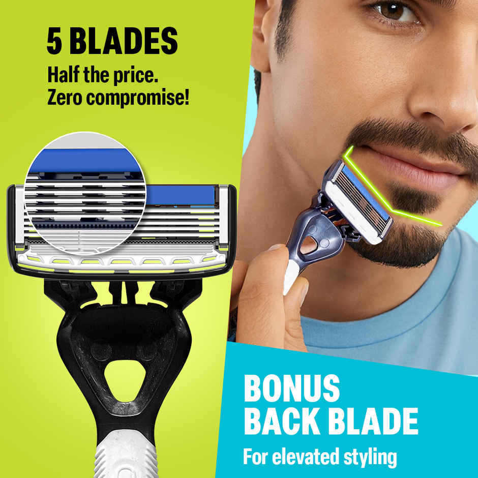 BSC Sensi Go 5 Premium 5 Blade Disposable Mens Razor | Free Post Shave Balm