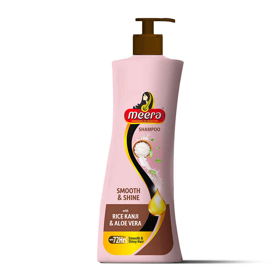 Meera Smooth & Shine Shampoo, Rice Kanji & Aloe Vera, 72H Smooth Hair