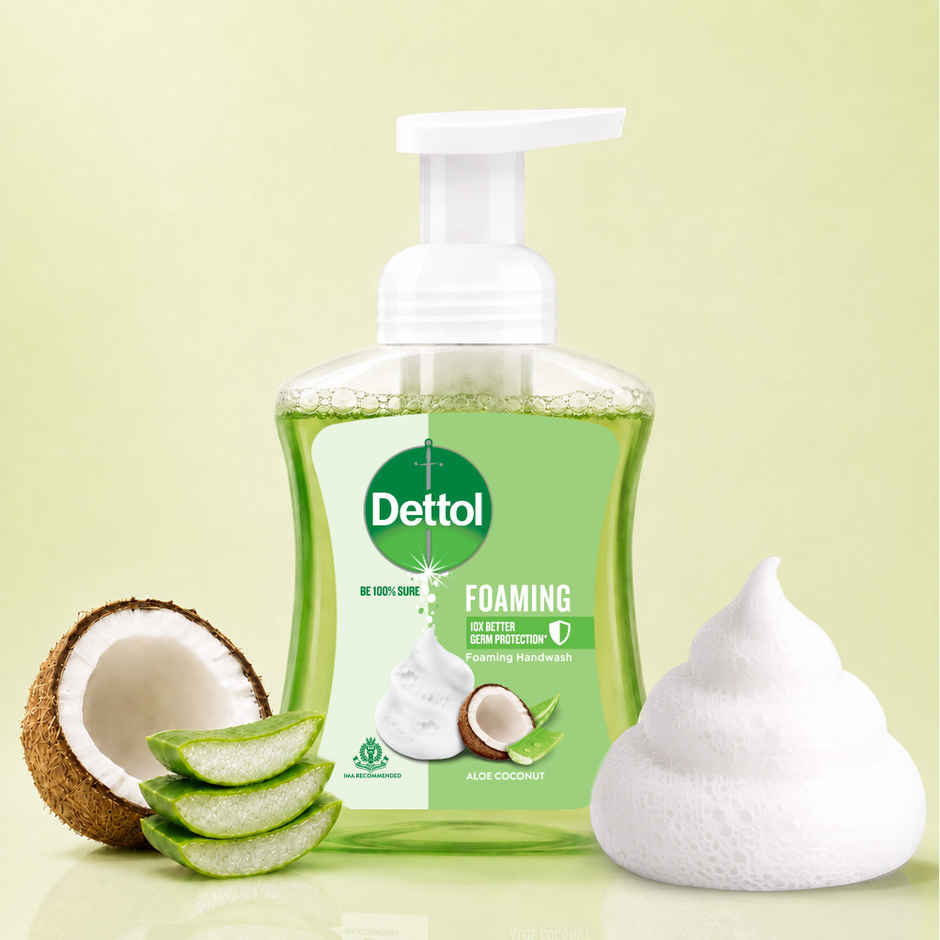 Dettol Foaming Handwash Aloe Coconut Pump (250ml) & Dettol Foaming Handwash Strawberry Pump (250ml) Combo