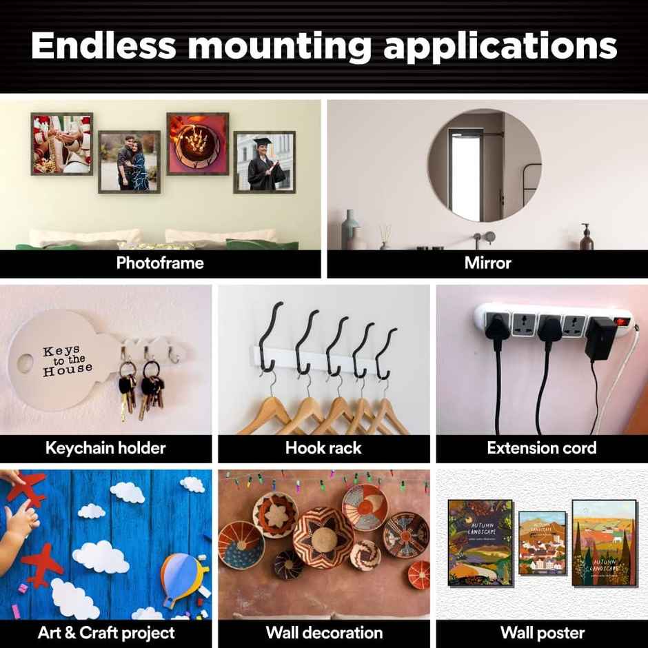 Scotch Clear Double Sided Tape for Mounting, Holds strong, Invisible, 1.5 m