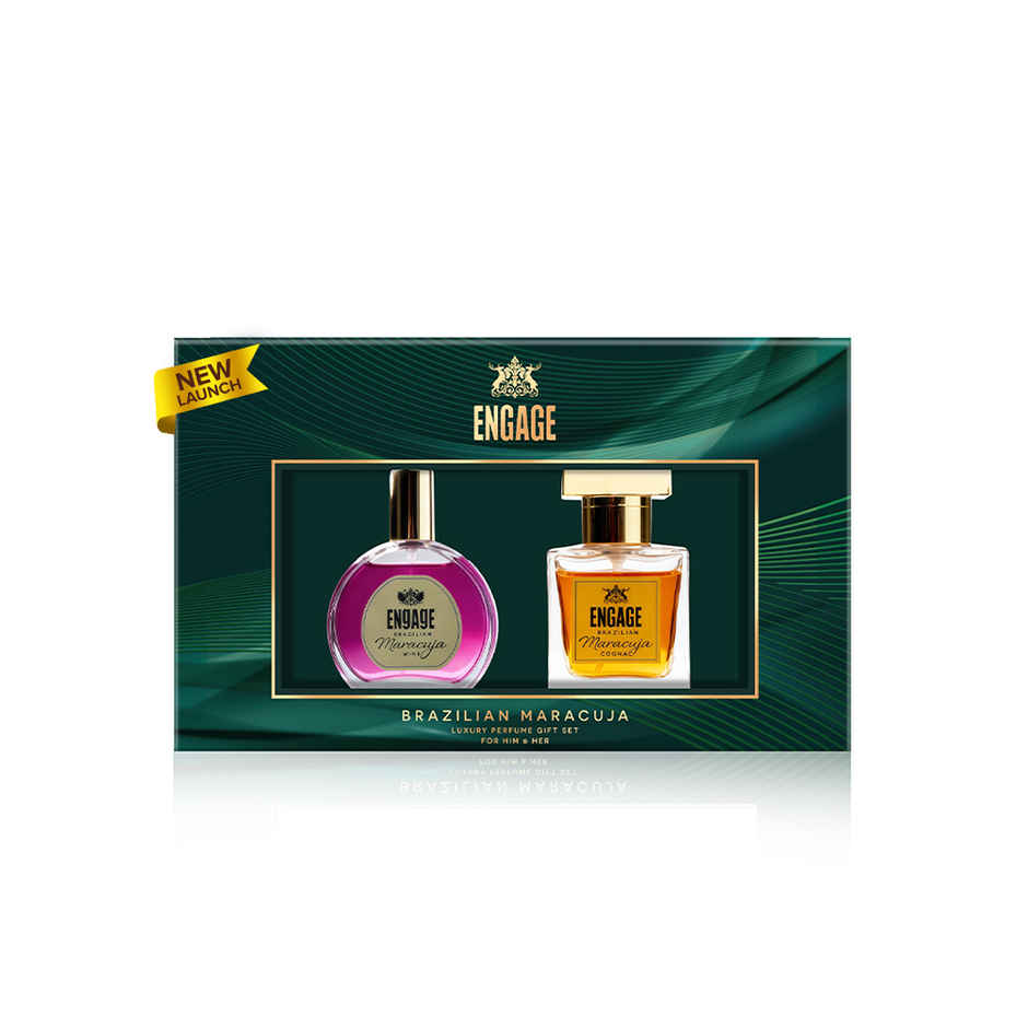 Engage Brazilian Maracuja Luxury Perfume Gift Set for Men & Women | Long Lasting Perfumes
