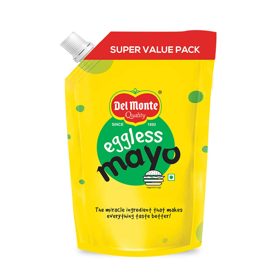 Del Monte Classic Blend Tomato Ketchup Pouch(950gms) & Eggless Mayo(900gms) Combo