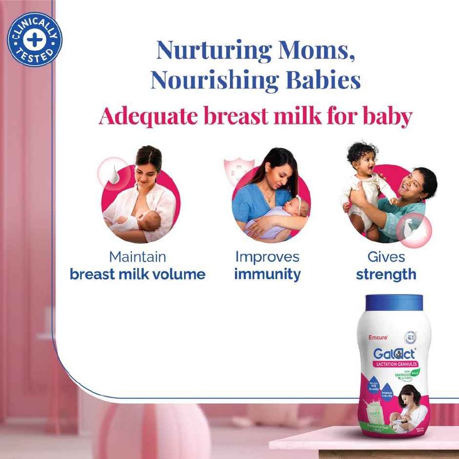 Galact Granules | Lactation Supplement with Shatavari | Elaichi Flavour