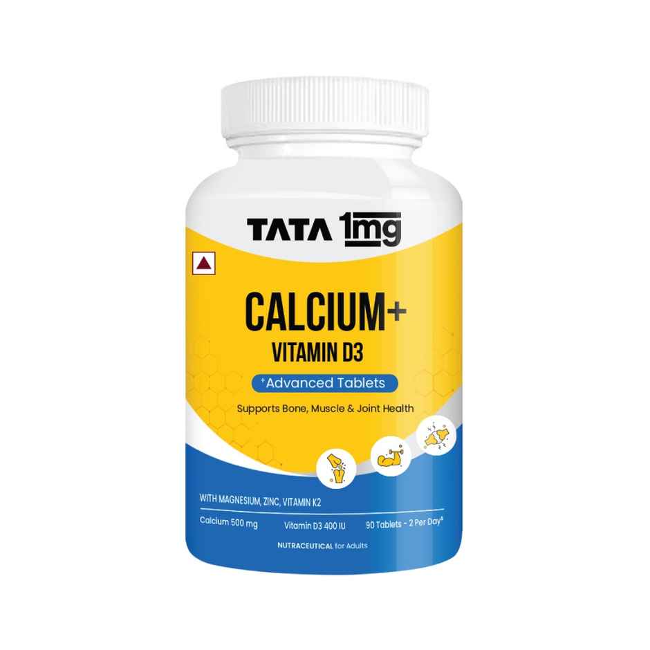 Tata 1mg Calcium Vitamin D3 Tablet Pack Of 90
