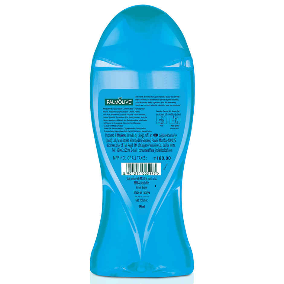 Palmolive Body Wash Feel The Massage Exfoliating Shower Gel With 100% Natural Thermal Minerals