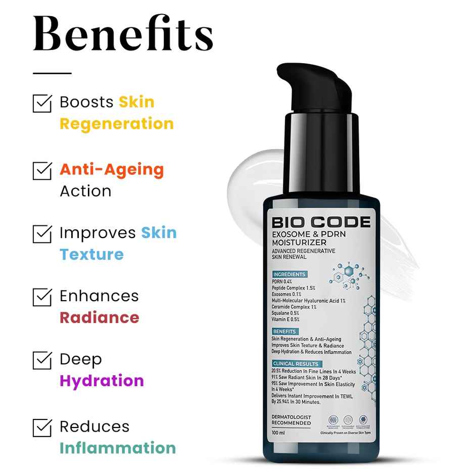 Bio Code Exosome & PDRN Renewal Moisturizer - Advanced Regenerative Anti-Aging | AI-Enhanced Formula