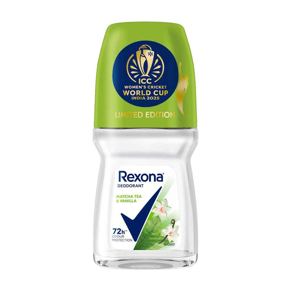 Rexona Antiperspirant Roll-On | Matcha Tea & Vanilla, 12-HSA & Glycerin