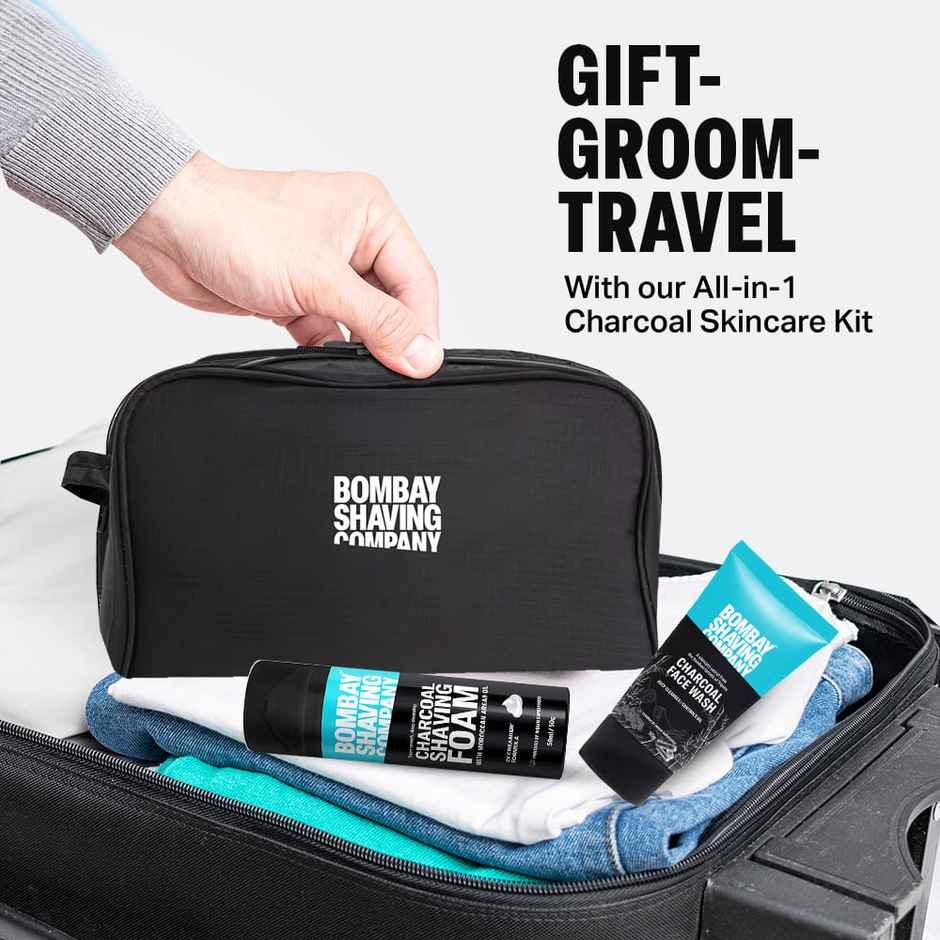 Bombay Shaving Company Activated Charcoal Facial Gift Kit For Men