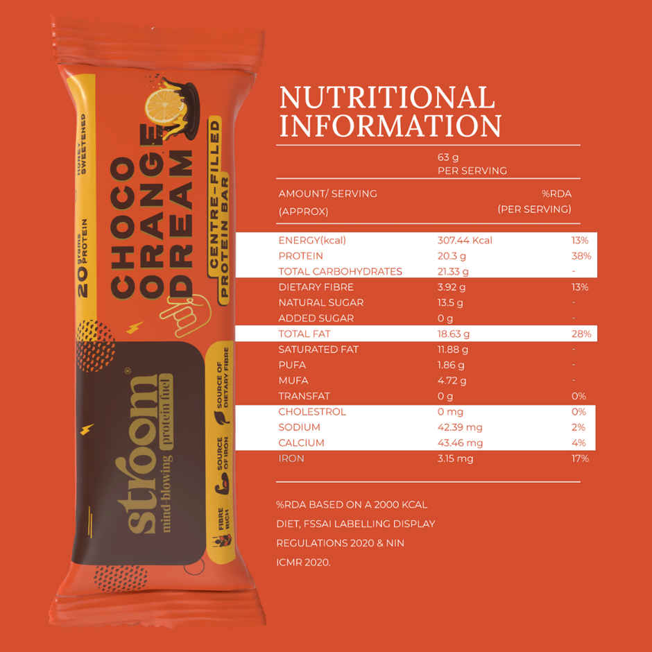 Stroom Choco Orange Dream Protein Bars