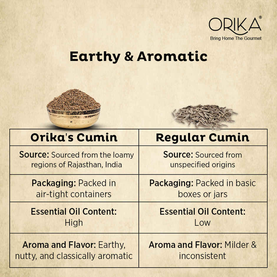 Orika Nagauri Cumin Whole | Sabut Jeera Jar