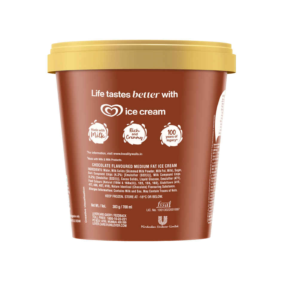 Kwality Wall's Chocochips Ice Cream Tub Combo