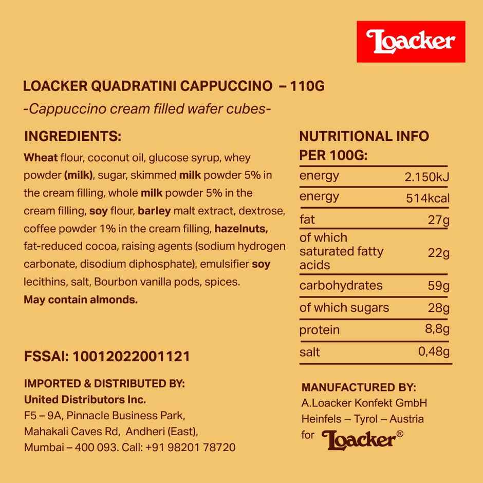 Loacker Quadratini Cappuccino